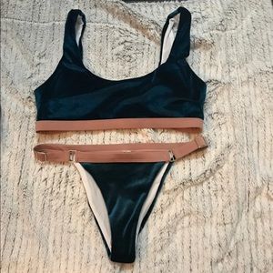Urban Outfitters Velvet Sporty Bikini